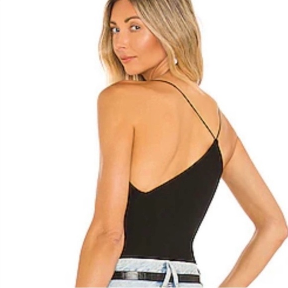Skin Organic Gilda Bodysuit Snap Gusset in Black - Picture 1 of 9